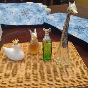 Avon Perfume Bottles Swan Mouse Kangaroo Giraffe